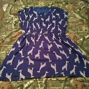 Giraffe dress.